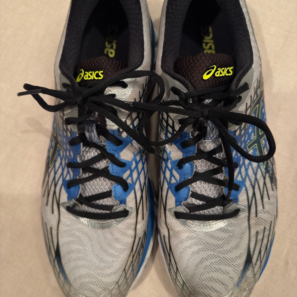 Asics Gel-Nimbus Running Shoes - Gray and Blue - Picture 2 of 4